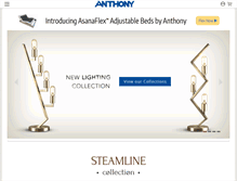 Tablet Screenshot of anthonyshowrooms.com